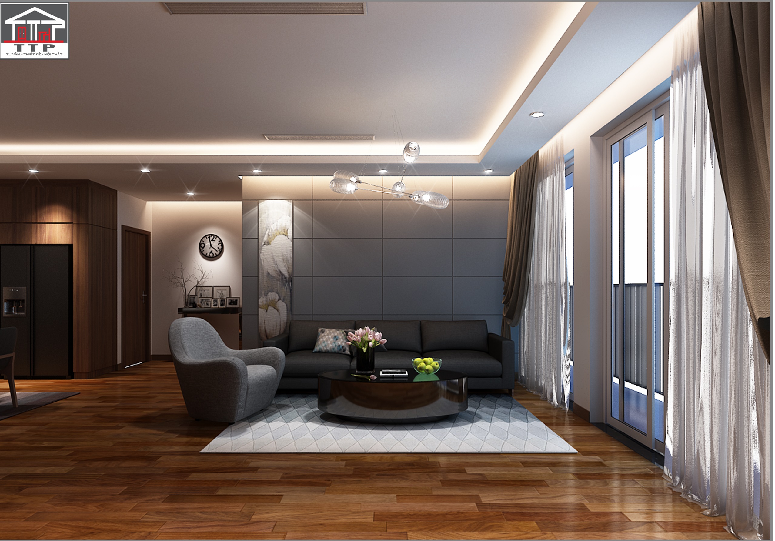 THIẾT KẾ, THI CÔNG NỘI THẤT CHUNG CƯ ANH SANH - QUẬN 7, TP.HCM