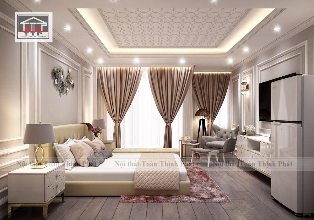 Thiết kế nội thất phòng ngủ biệt thự tại Vinh