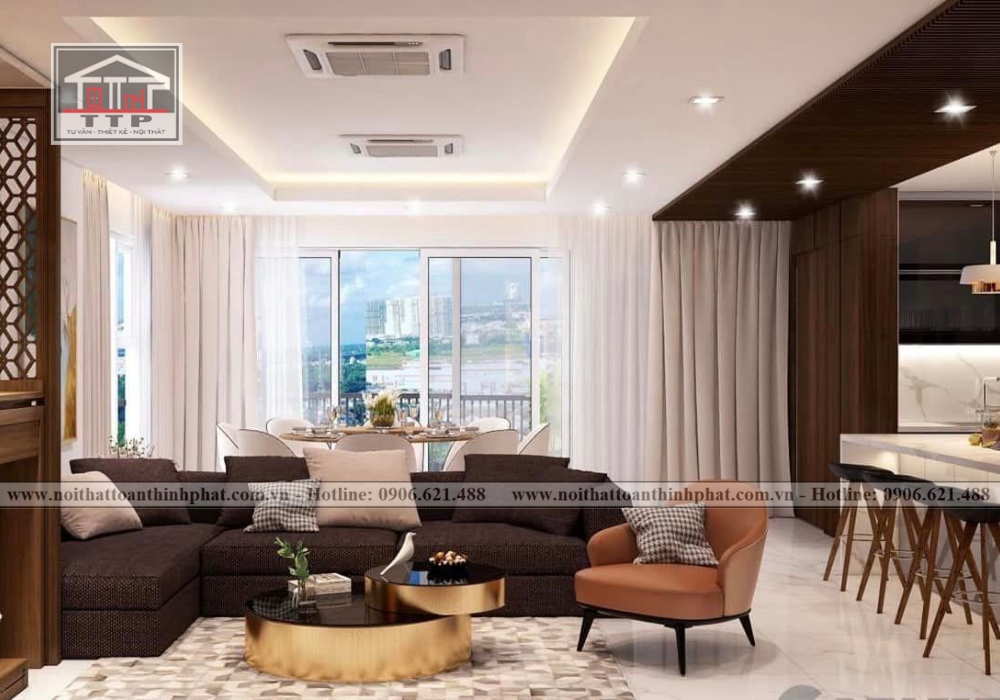 Nội thất phòng khách chung cư cao cấp