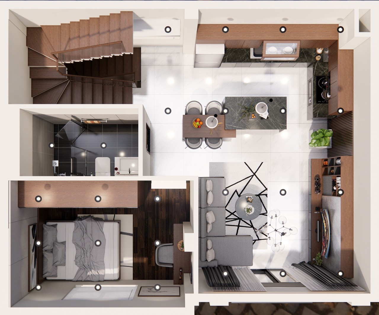 Thiết kế nội thất nhà phố đẹp không tì vết